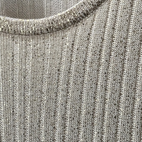 Nygård Sleeveless Top, Cream with Gold, SZ XL, 18-20 - Picture 3 of 9